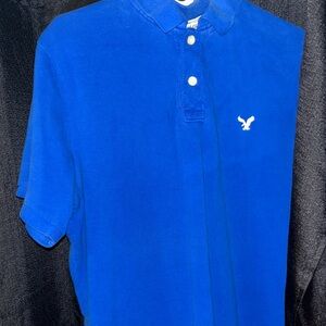American Eagle Outfitters Royal Blue Polo Shirt